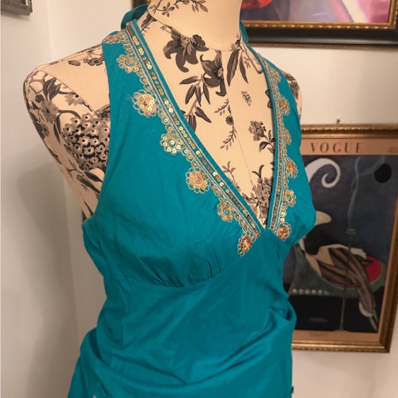 Ruby Rox Turquoise Dress - Picture 2 of 5